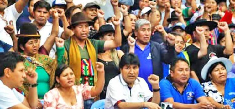 Organizaciones respaldan movilización en La Paz en apoyo a candidatura de Evo Morales.