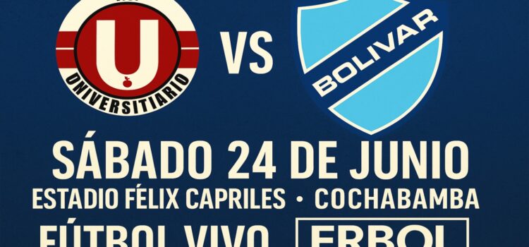 Club Bolívar se enfrenta a Universitario de Vinto en un duelo crucial por el liderato.