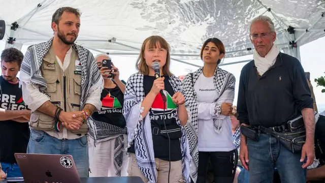 Greta Thunberg lidera expedición hacia Gaza en desafío al bloqueo israelí.