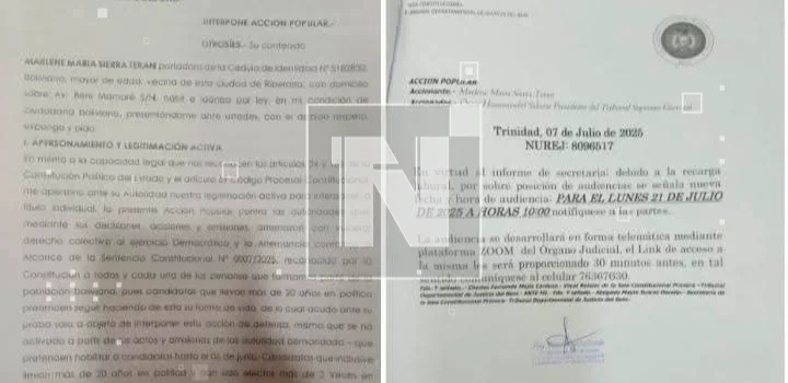 Demanda busca inhabilitar a legisladores con más de dos mandatos en Beni