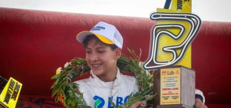 Lucas Careaga Victoria Magistral en Sucre Campeonato Nacional de Karting