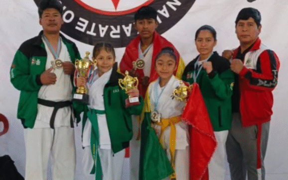 Bolivia Brilla en Iquique Tres Oros en Karate Kyokushin