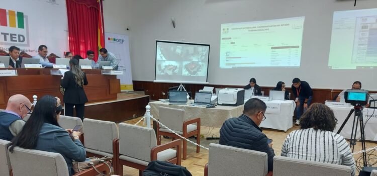 TED finalizará recuento oficial votos este martes primera hora