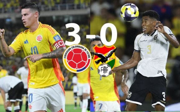 Colombia golea a Bolivia en Barranquilla y avanza con fuerza en las eliminatorias sudamericanas