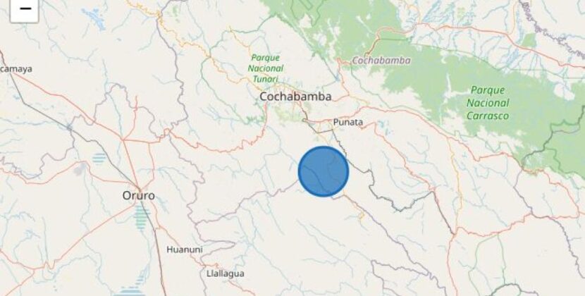 Sismo de magnitud 4.6 sacude al sur de Cochabamba reportan autoridades
