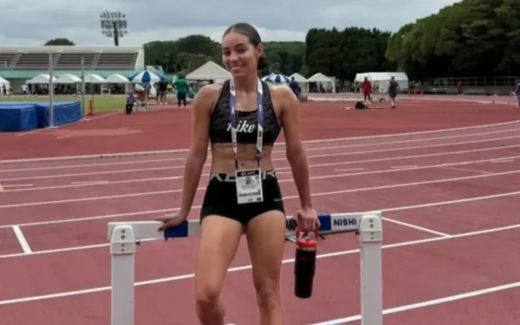Alinny Delgadillo orgullo boliviano en el Mundial de Atletismo Tokio