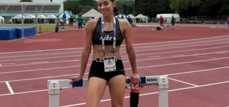 Alinny Delgadillo orgullo boliviano en el Mundial de Atletismo Tokio