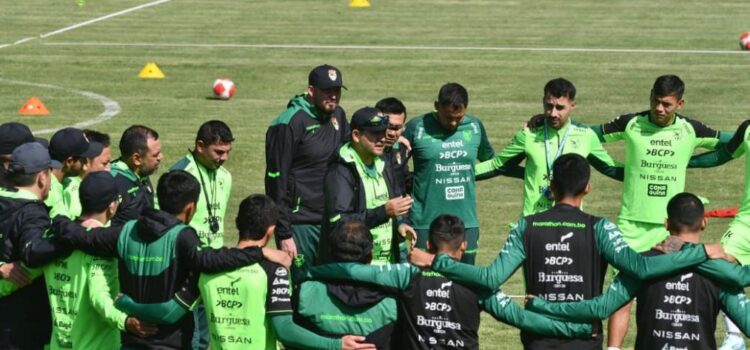 Selección boliviana intensifica preparación con días extra de trabajo previo a amistosos de octubre