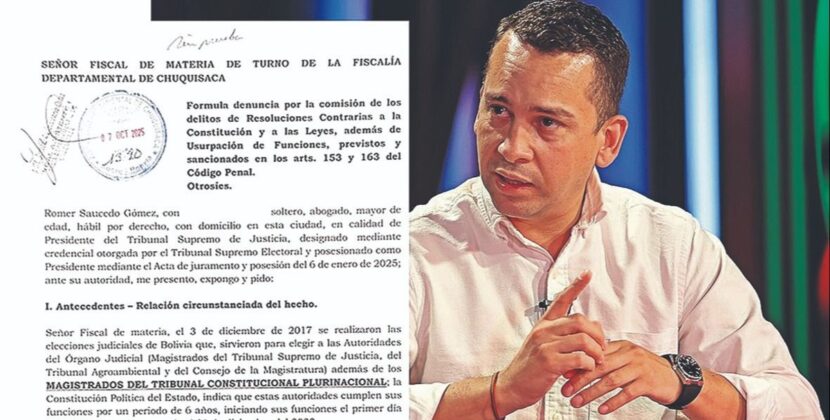 Rómer Saucedo denuncia autoprorrogados y desata remezón político