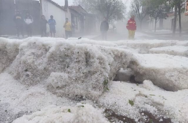 Granizo blanco arrasa Tarija provocando daños significativos