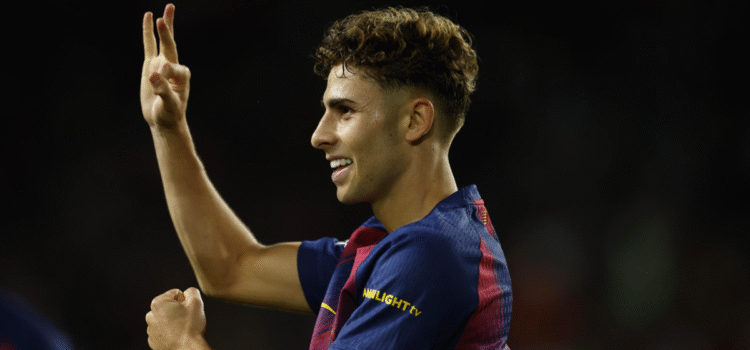 Fermín López estrella con triplete en contundente victoria del Barcelona