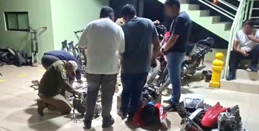 Hallan depósito de motos robadas en Tarija cuatro aprehendidos tras rastreo exhaustivo