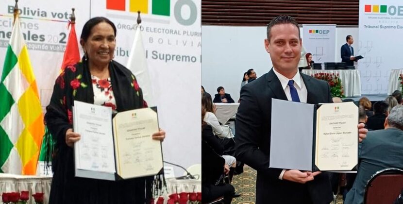 Libre designa a Tomasa Yarhui y Rafael López como nuevos jefes de bancada parlamentaria