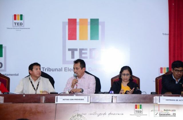 ALDT abre convocatoria en La Paz para elegir vocales del TED 2024