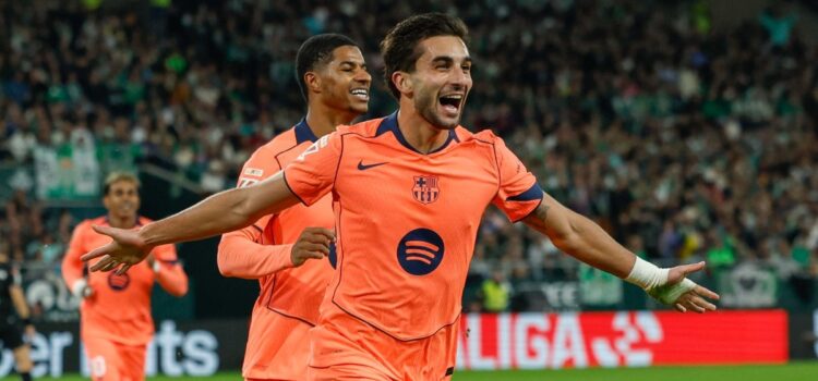 Barcelona supera al Real Betis en partido clave y mantiene liderato en La Liga