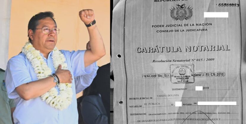 Acta revela que Luis Arce sabía que no podía transferir fondos a cuentas privadas