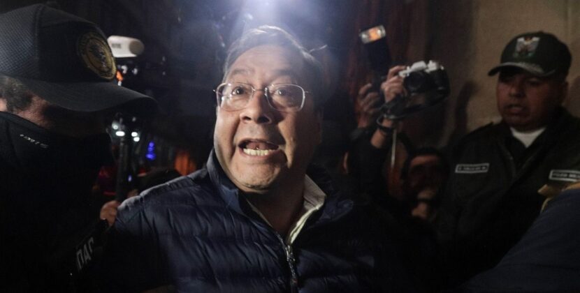 Luis Arce pasa su primera noche aislado en San Pedro sector La Posta tras contagio de Covid-19