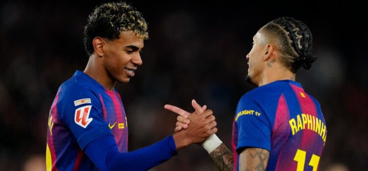 Barcelona confirma liderato en La Liga con doblete de Raphinha ante Sevilla