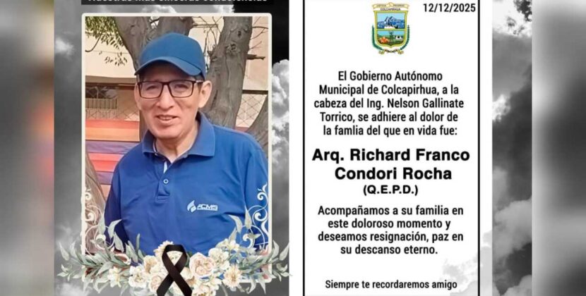 Cotapachi confirma tres víctimas tras muerte de Richard en tragedia local