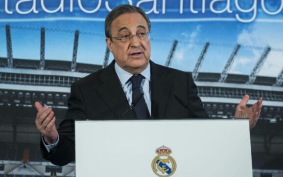 Florentino Pérez advierte sobre arbitraje y critica al Barcelona en Madrid