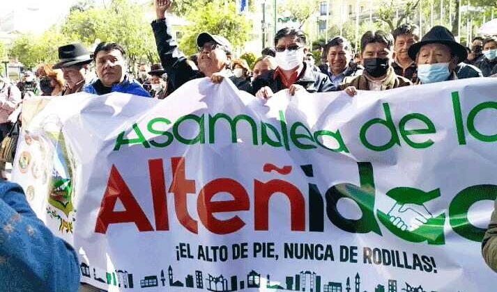 Asamblea de la Alteñidad en La Paz advierte al Gobierno y exige retroceso en 24 horas