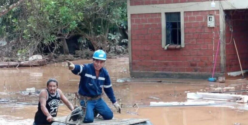 Inundaciones en Tipuani afectan al menos 90 familias y 30 viviendas