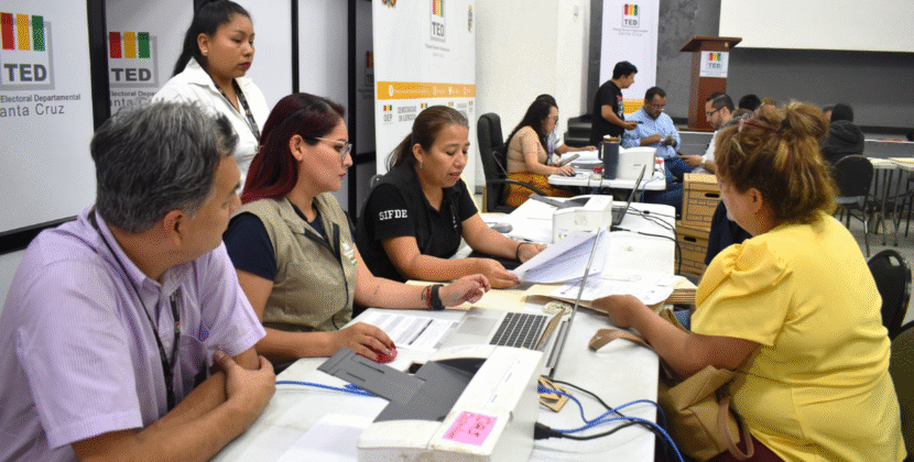 TED de Santa Cruz registra candidatos de 17 agrupaciones hasta las 19 30 del viernes