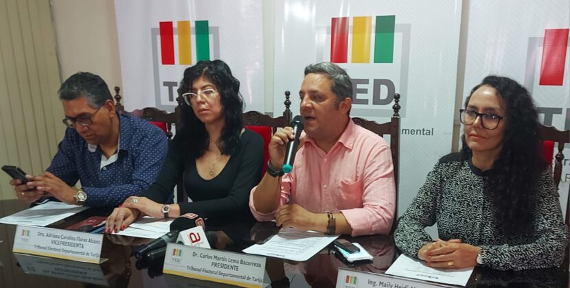 Vocales electorales en Bolivia revelan inscripción de 2110 candidatos para elecciones