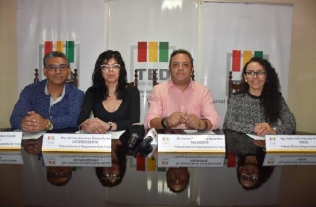 Directiva del TED de Tarija garantiza transparencia en elecciones subnacionales 2024
