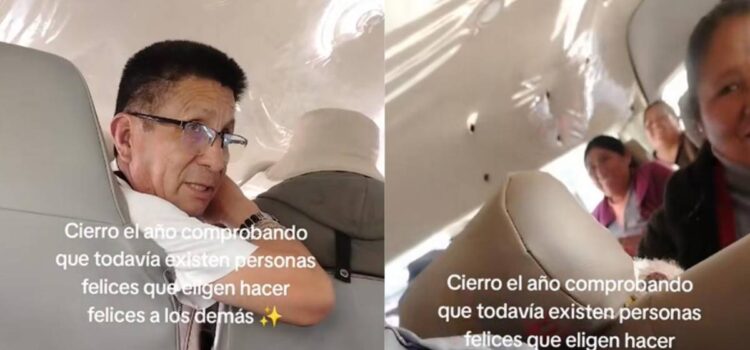 Chofer de minibús en La Paz impulsa dinámica para premiar a pasajeros por fin de año