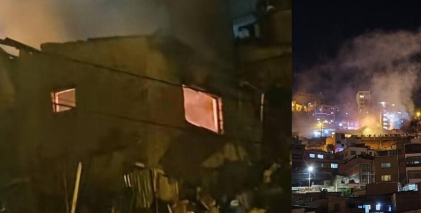 Bomberos controlan incendio en vivienda de Alto San Antonio en La Paz