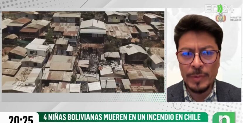 Cancillería gestiona repatriación de cuatro niñas bolivianas fallecidas en incendio en Chile