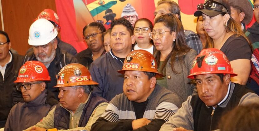 La COB advierte al gobierno nacional y exige convocatoria para nuevo decreto