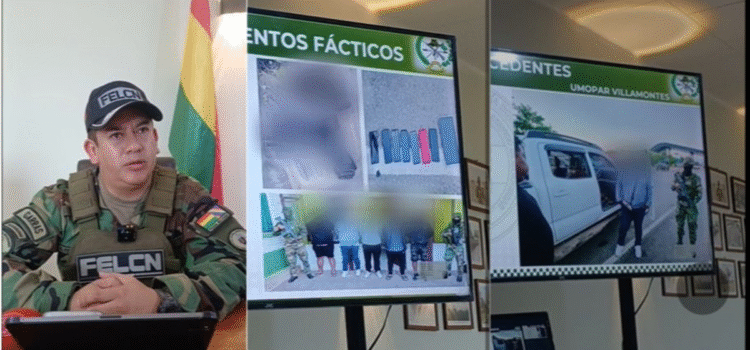 Policía captura a cinco sujetos armados que viajaban de Santa Cruz a Yacuiba