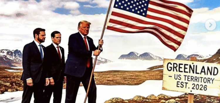 Donald Trump genera polémica en redes con imagen de Groenlandia como territorio de Estados Unidos
