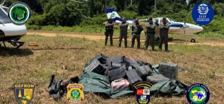 Autoridades brasileñas incautan avioneta con media tonelada de droga de Bolivia