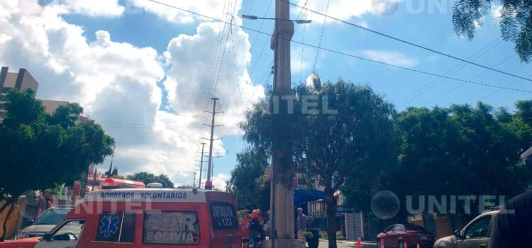 Reportan caída de persona de poste en zona norte de Cochabamba