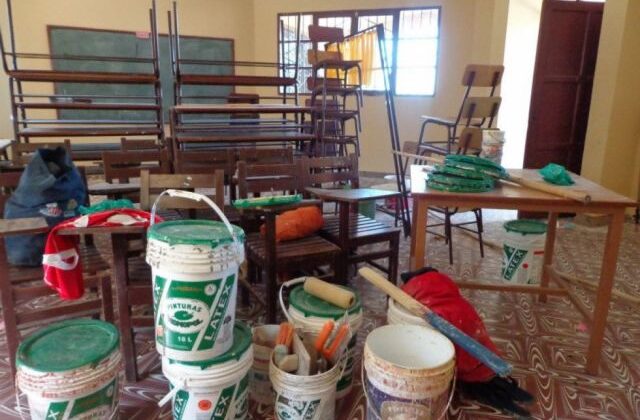 Gobernación de Tarija intensifica mantenimiento en colegios antes de clases