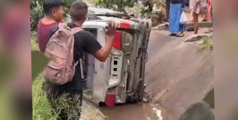 Santa Cruz reporta seis heridos tras caída de minibús en canal del Plan Tres Mil