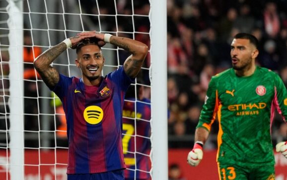 Girona vence al Barcelona en España y arrebata el liderato del campeonato