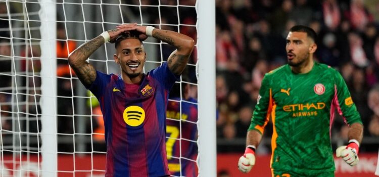 Girona vence al Barcelona en España y arrebata el liderato del campeonato