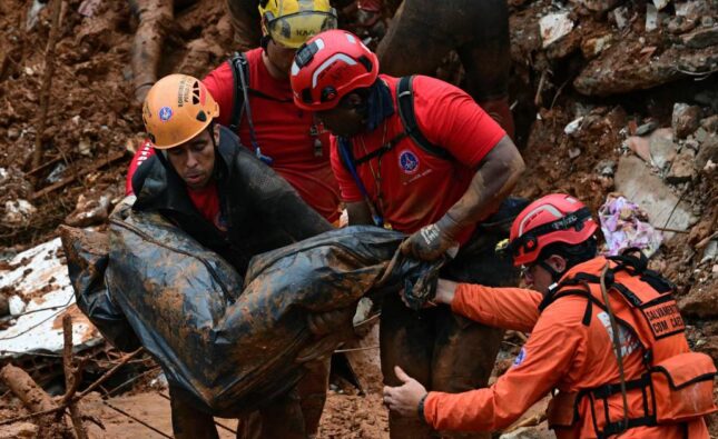 Brasil confirma 29 muertos y decenas desaparecidos por lluvias intensas