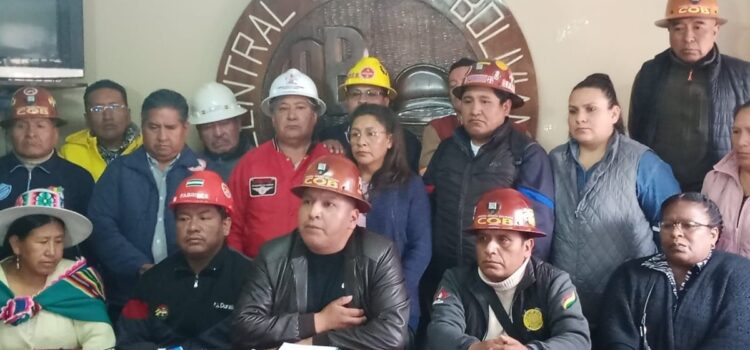 Argollo denuncia complot contra la COB por injerencia de Huarachi en paro