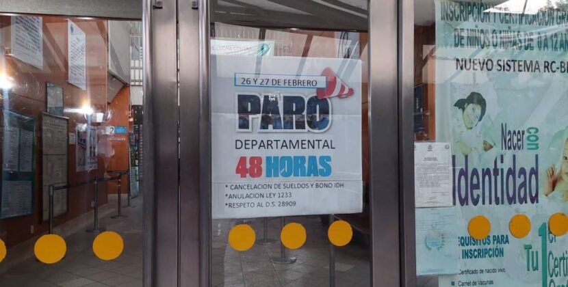 Hospitales de Cochabamba mantienen atención normal pese al anuncio de paro este jueves