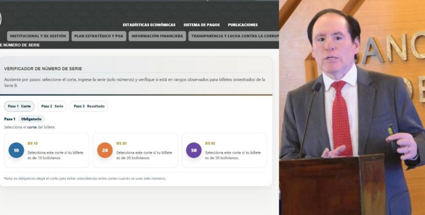 Banco Central de Bolivia impulsa dos métodos para verificar billetes de la serie B