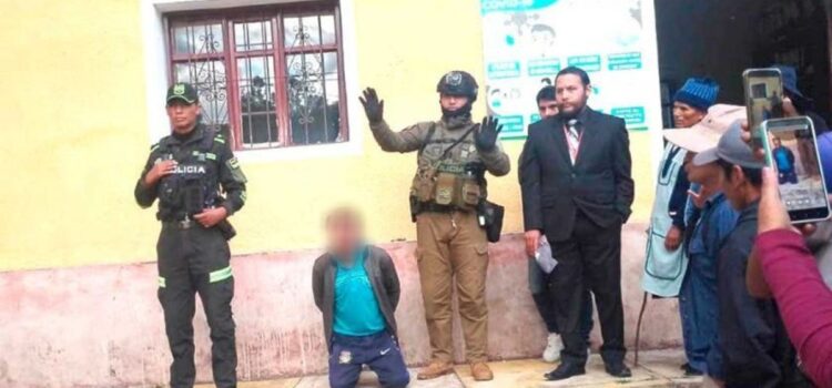 Acusado de feminicidio e infanticidio en Potosí se salva de linchamiento y va a la cárcel