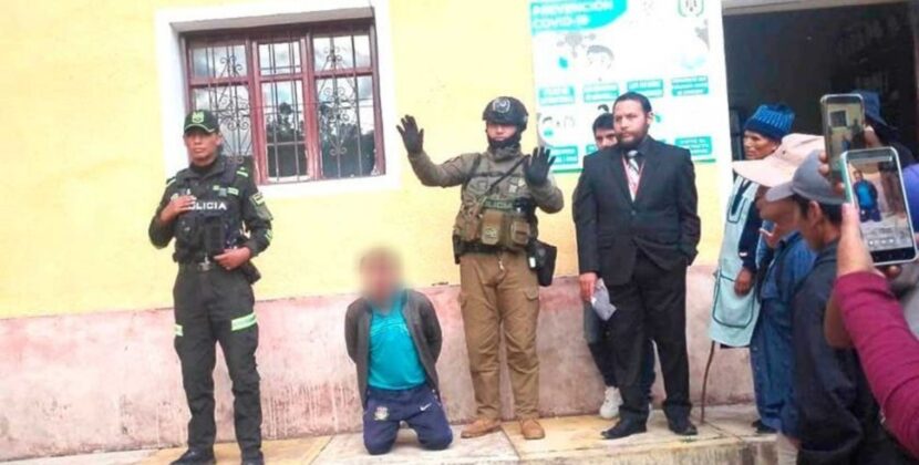 Acusado de feminicidio e infanticidio en Potosí se salva de linchamiento y va a la cárcel