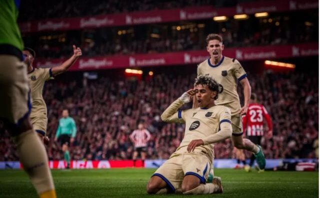 Lamine anota golazo de récord y impulsa triunfo en partido local