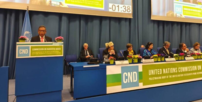 Ministro Oviedo y viceministros participan en Comisión de Estupefacientes de ONU en Viena