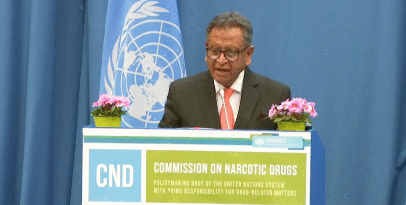 Bolivia pide en Viena cooperación internacional para desmantelar financiamiento del narcotráfico